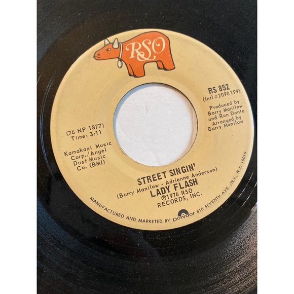 Vintage 7” vinyl record 45 RPM lady flash hypnotizin street singin - Picture 2 of 5